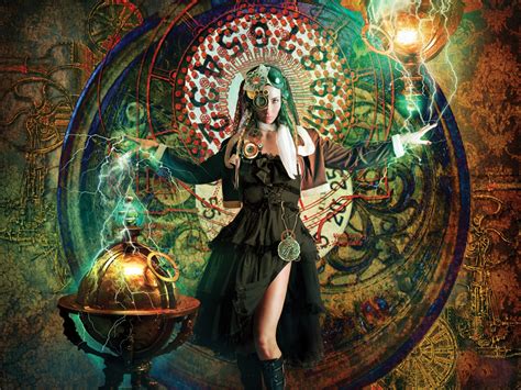 Magick Cyberpunk Witch Artwork Wall Covering · Mc Artwork