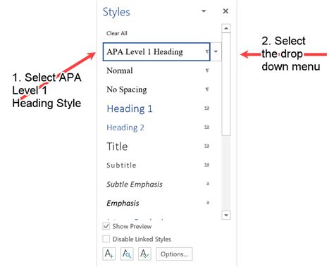 level  heading   format created quickly  microsoft word