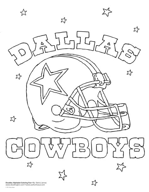 dallas cowboys coloring pages coloring home