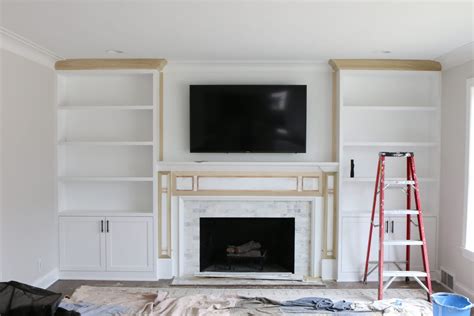 built  bookcases   side  fireplace deck storage box ideas