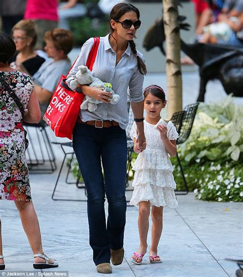 katie holmes is back to playing the doting mother with suri as she