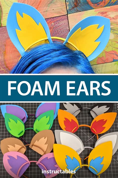 easily   variety  colorful foam ears  attach  normal