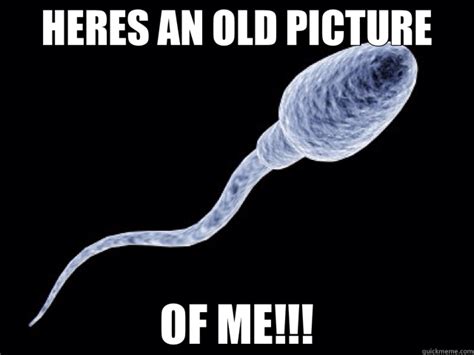 heres an old picture of me sperm quickmeme