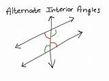 Angles Geometry Parallel Transversal Crosses sketch template