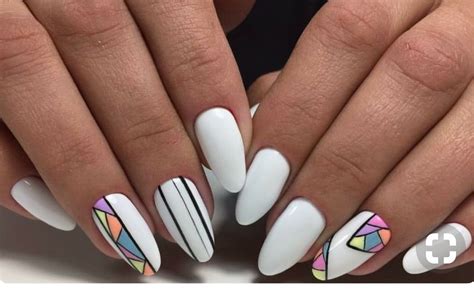 geometría shan nail manicure diy nails cute nails stylish nails