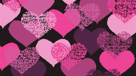 pink hearts wallpapers wallpaper cave