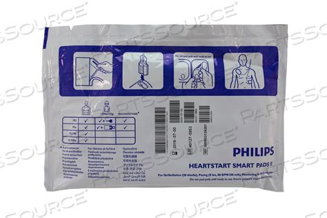philips healthcare medical supplies heartstart frx adult smart pad ii