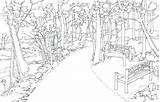 Trail Drawing Trails Preview Village Line Paintingvalley sketch template