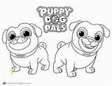 Pages Coloring Disney Pals Puppy Dog Jr Junior Printable Color Divyajanani sketch template