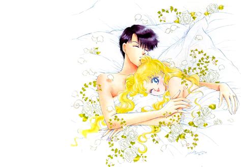 Bed Sailor Moon Usagi And Mamoru Anime Wallpapers