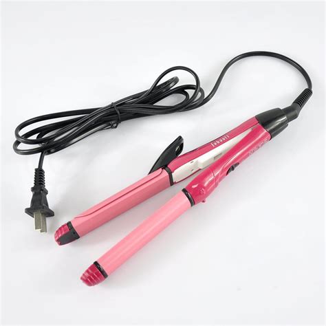 lycheeÂ® salon portable 2 in 1 curler and straightener hot hair iron