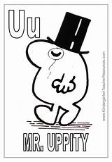 Coloring Mr Men Pages Letter Uppity Show Clipart Tall Library Popular sketch template