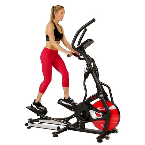 sunny health fitness magnetic elliptical trainer machine  lcd