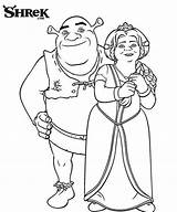 Shrek Fiona Coloring Princess Couple Pages Perfect Color Getcolorings Printable Getdrawings sketch template