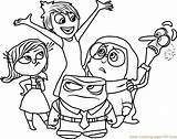 Inside Coloring Pages Disney Print Printable Team Color Getdrawings Cartoon Adults Coloringpages101 sketch template