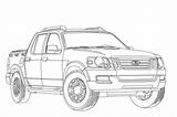 Ford Coloring Pages Bronco Template sketch template