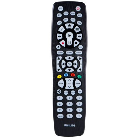philips elite  device universal remote control glossed black finish big buttons fully