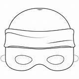 Robber Masks Supercoloring sketch template