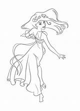 Coloring Enchanted Pages Giselle Disney Printable Print Ella Princess Dinokids Coloriage Fois Recommended Une Il Getdrawings Color Close Template Popular sketch template