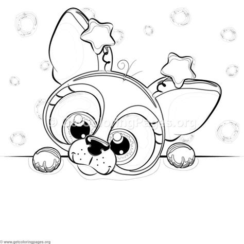 cute big eye baby animal coloring pages printable coloring