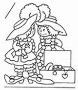 Coloring Raggedy Pages Ann Andy Dolls sketch template