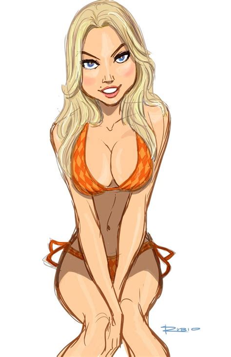 bikini pin up drawings bikini girl by bobby rubio pin up and cartoon girls character design