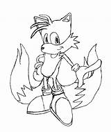 Tails Fox Draw Coloring Deviantart Coloringhome sketch template