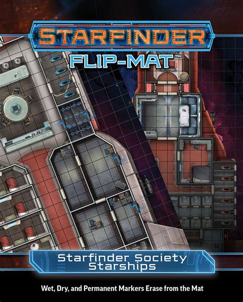 jan starfinder rpg flip mat starfinder society starships previews world