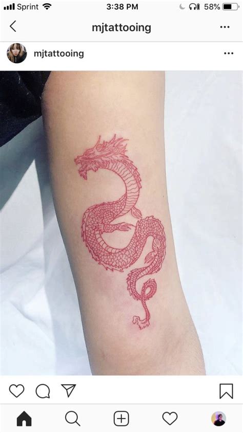 Red Dragon Tattoo Tatuaje De Dragón Tatuaje De Dragón Rojo Tatuajes