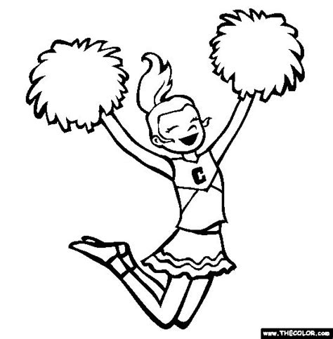 images  cheerleading coloring pages  pinterest fonts