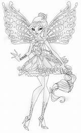 Winx Butterflix Musa Tynix Ausmalbilder Colorare Wings винкс Roxy Himomangaartist sketch template