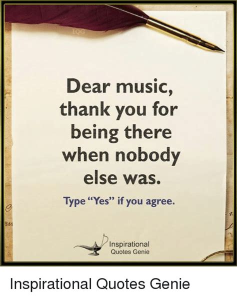 Dear Music Thank You For Being There When Nobody Else Was