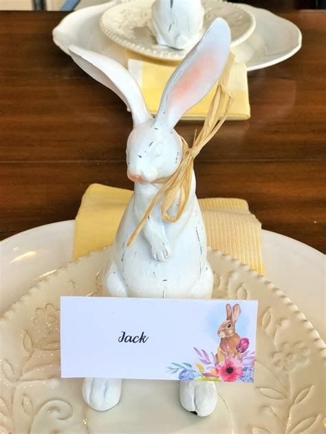 easter bunny place card printable small gestures matter