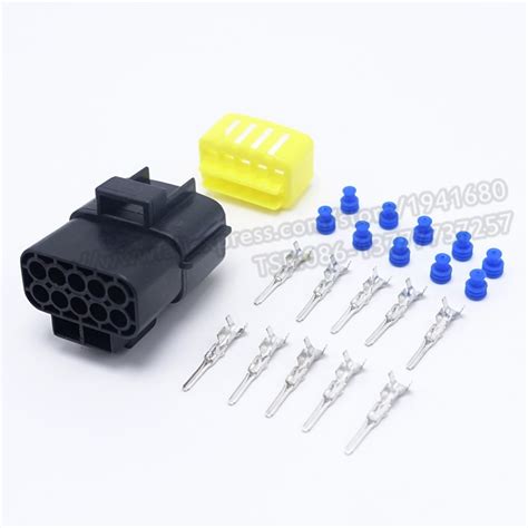 amp  series ten pins waterproof electrical connector plug  car shipping fast  connectors