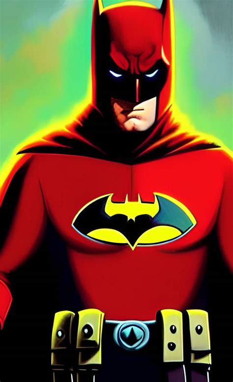 red batman   luiscayetano  deviantart