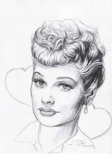 Lucille Ball Lucy Coloring Pages Sketch Comics Sketches Biography Centennial Classic Wood Burning Comic Patterns Books Diy Template Paintingvalley sketch template