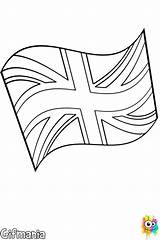Bandera Inglaterra Unido Reino Banderas Aprende sketch template