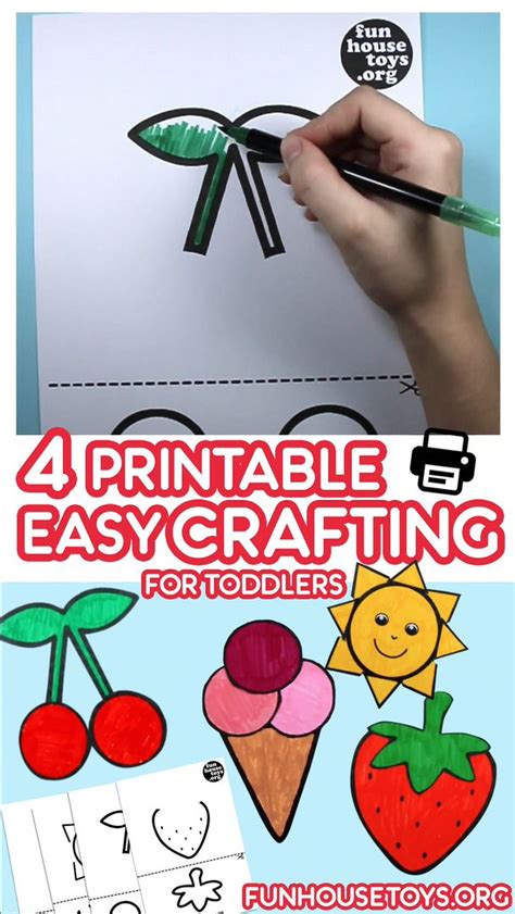 easy summer printable  toddler crafts video video