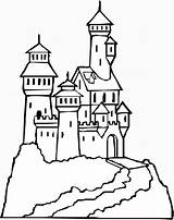 Castle Coloring Pages Print sketch template