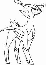 Pokemon Virizion Coloring Pages Drawings Morningkids sketch template