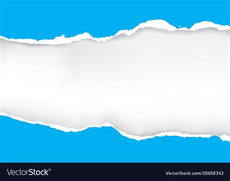 blue ripped paper royalty free vector image vectorstock