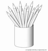 Pencils Coloriage Crayon Crayons Crayola Amusant Toppng sketch template