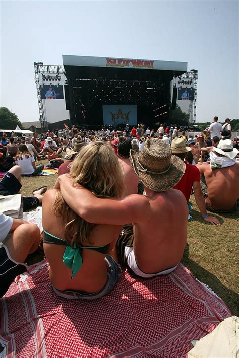 Two People Watched A Concert At The Wight Festival In The Isle Of
