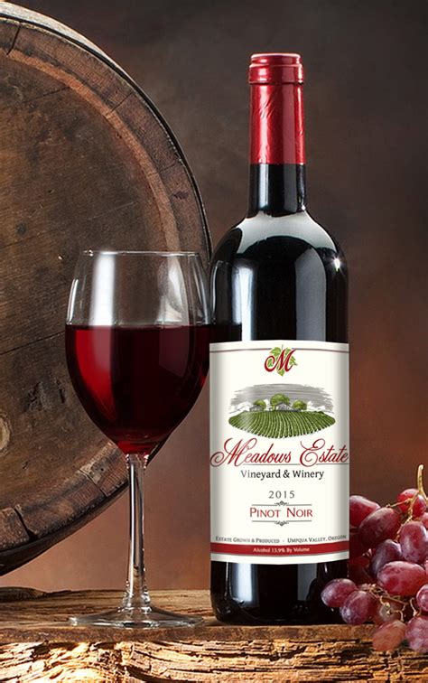 oregon pinot noir red wine meadows estate vineyard winery