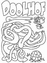 Doolhof 2846 Kinderkleurplaat Spelletjes sketch template