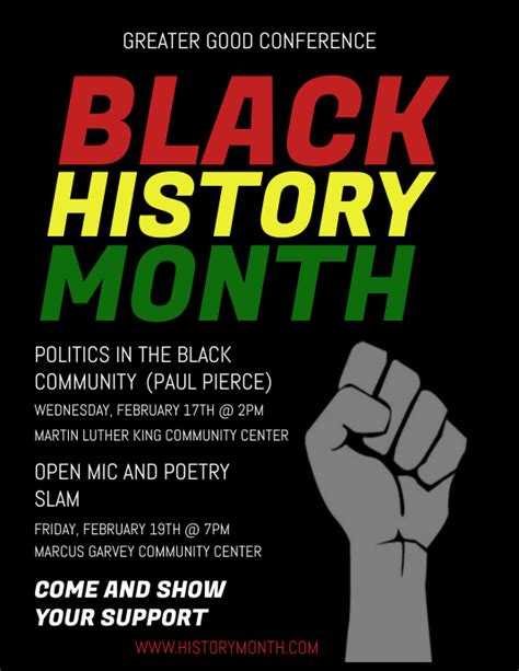 copy  black history month flyer postermywall