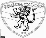 Brescia Pintar Schild Dil Scudo Voetbalcompetitie Emblemen Kleurplaten Italiaanse Vlaggen Bandiere Campionato Emblemi Italiano Colora sketch template
