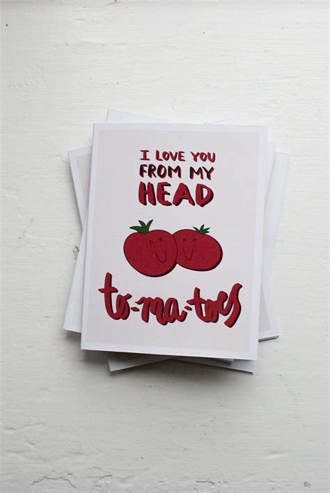 love    head  ma toes punny valentines day card