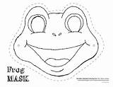 Frog Mask Printable Templates Masks Template Face Cut Animal Grenouille Craft Kids Drawing Colouring Pages Crafts Masque Coloring Paper Molde sketch template