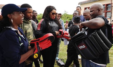 deputy minister tandi mahambehlala hands  boxing equip flickr